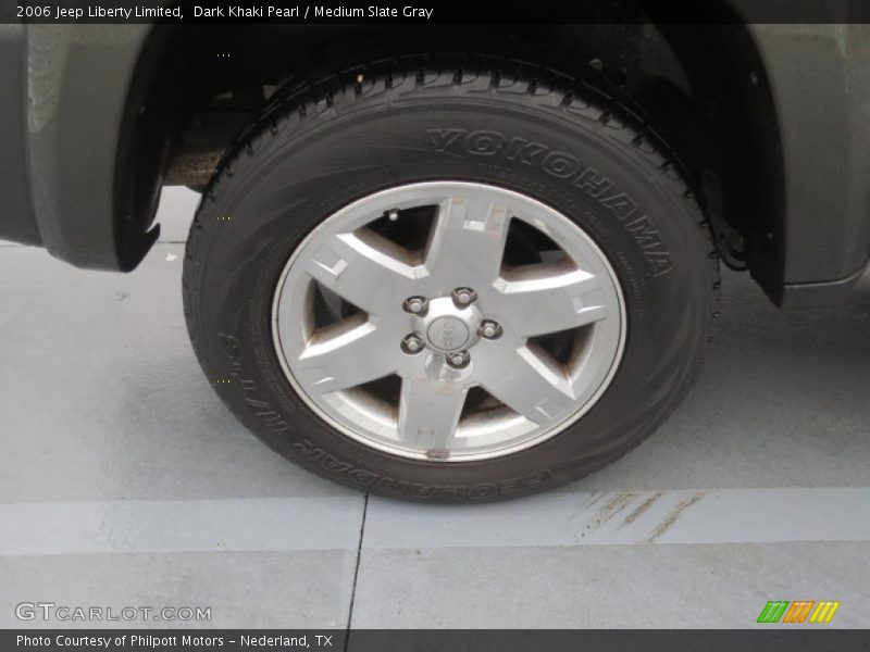 Dark Khaki Pearl / Medium Slate Gray 2006 Jeep Liberty Limited