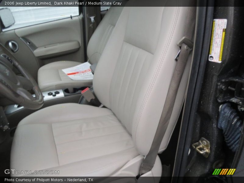 Dark Khaki Pearl / Medium Slate Gray 2006 Jeep Liberty Limited