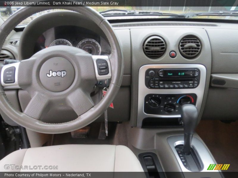 Dark Khaki Pearl / Medium Slate Gray 2006 Jeep Liberty Limited