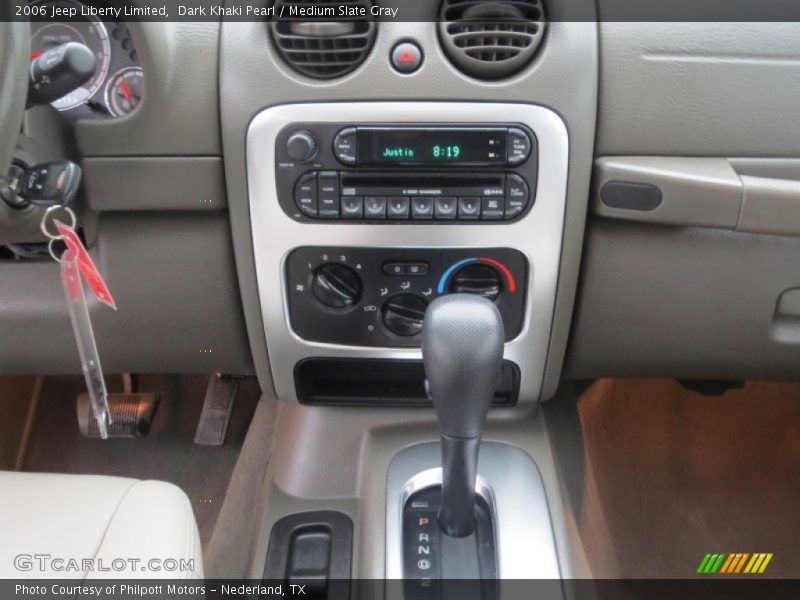 Dark Khaki Pearl / Medium Slate Gray 2006 Jeep Liberty Limited