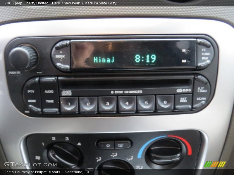 Dark Khaki Pearl / Medium Slate Gray 2006 Jeep Liberty Limited