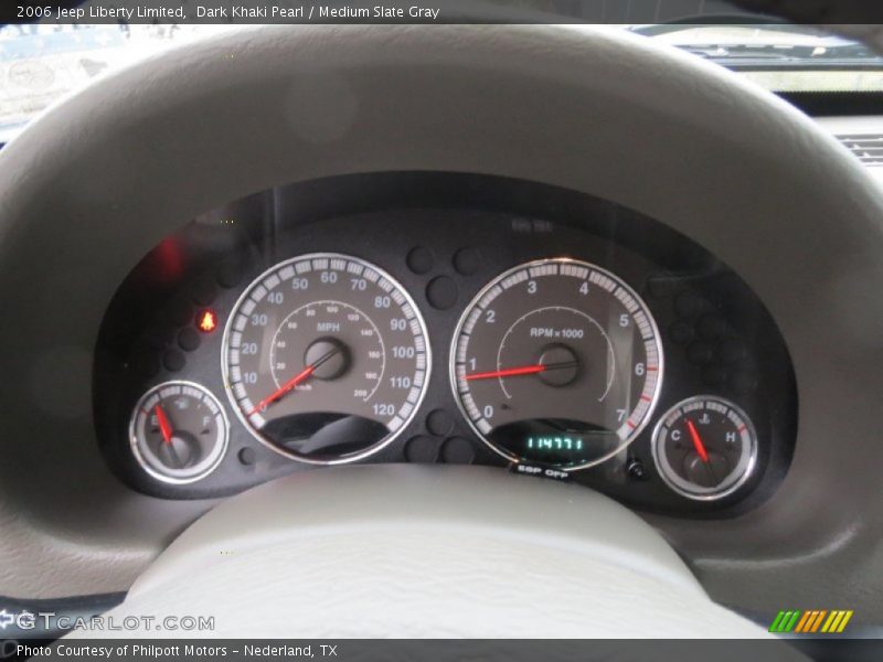 Dark Khaki Pearl / Medium Slate Gray 2006 Jeep Liberty Limited