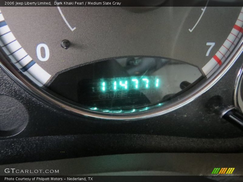 Dark Khaki Pearl / Medium Slate Gray 2006 Jeep Liberty Limited
