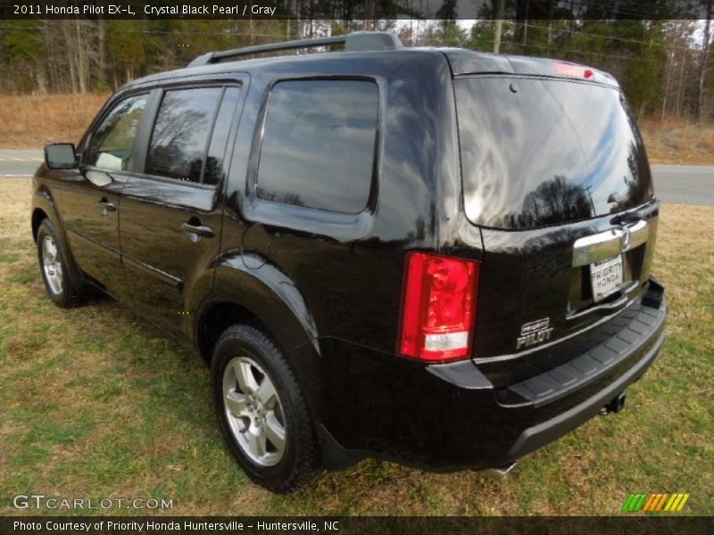 Crystal Black Pearl / Gray 2011 Honda Pilot EX-L