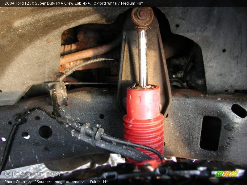 Oxford White / Medium Flint 2004 Ford F250 Super Duty FX4 Crew Cab 4x4