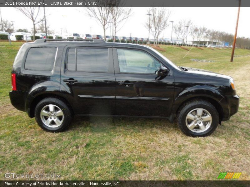 Crystal Black Pearl / Gray 2011 Honda Pilot EX-L