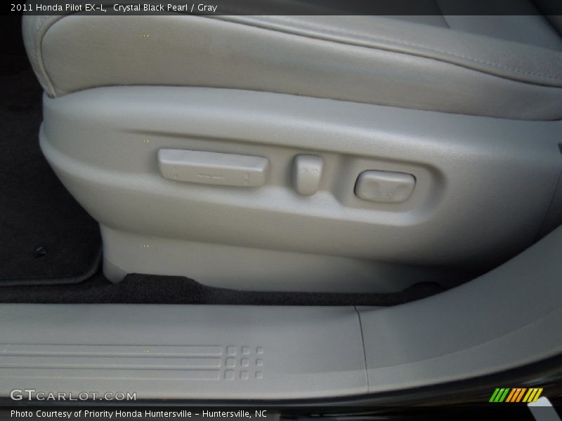 Crystal Black Pearl / Gray 2011 Honda Pilot EX-L