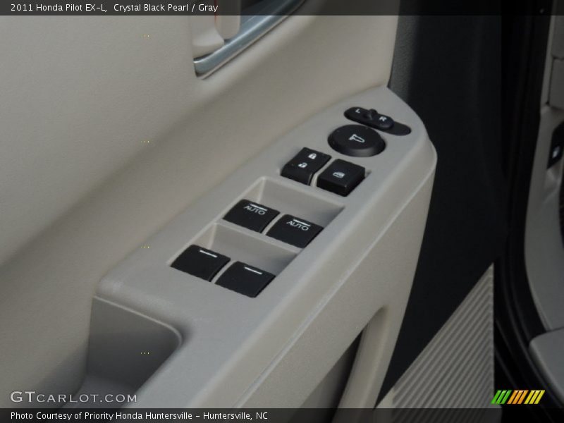Crystal Black Pearl / Gray 2011 Honda Pilot EX-L