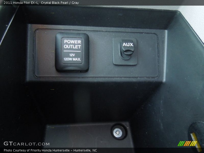 Crystal Black Pearl / Gray 2011 Honda Pilot EX-L