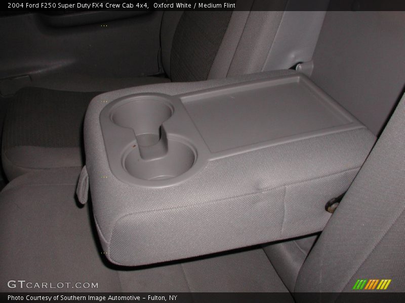 Oxford White / Medium Flint 2004 Ford F250 Super Duty FX4 Crew Cab 4x4