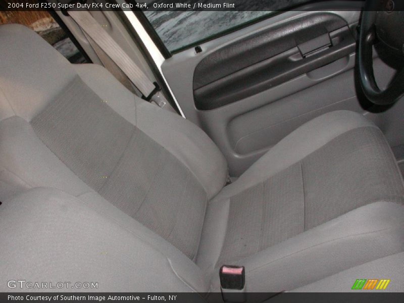Oxford White / Medium Flint 2004 Ford F250 Super Duty FX4 Crew Cab 4x4