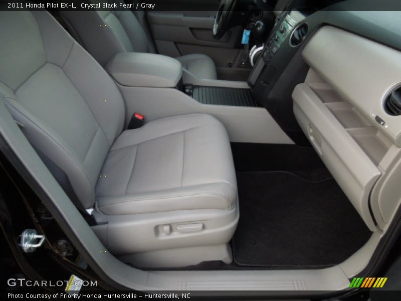 Crystal Black Pearl / Gray 2011 Honda Pilot EX-L