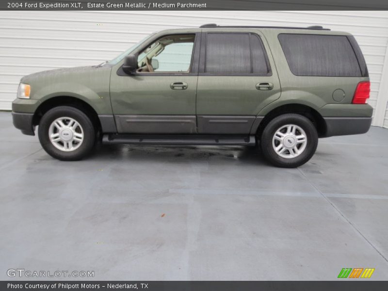Estate Green Metallic / Medium Parchment 2004 Ford Expedition XLT