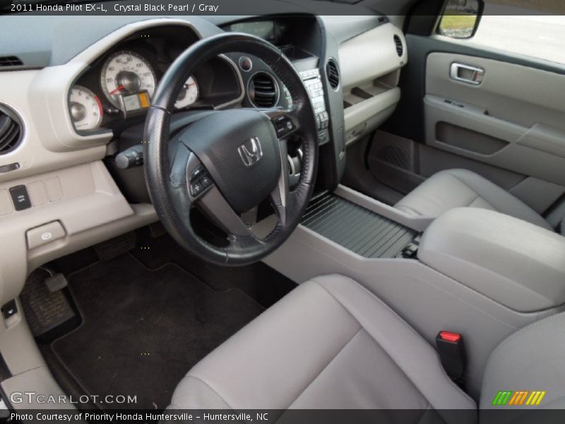 Gray Interior - 2011 Pilot EX-L 