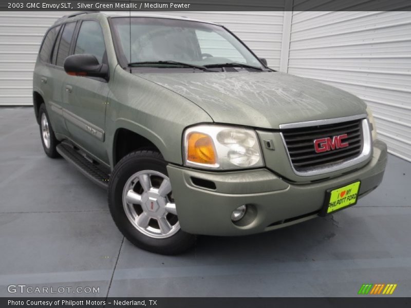 Silver Green Metallic / Medium Pewter 2003 GMC Envoy SLT