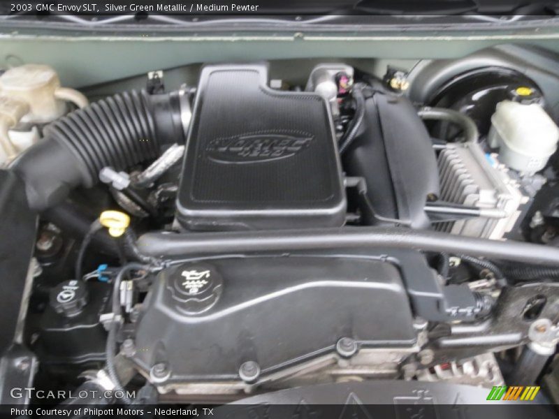 Silver Green Metallic / Medium Pewter 2003 GMC Envoy SLT