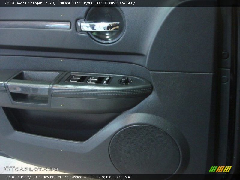 Brilliant Black Crystal Pearl / Dark Slate Gray 2009 Dodge Charger SRT-8