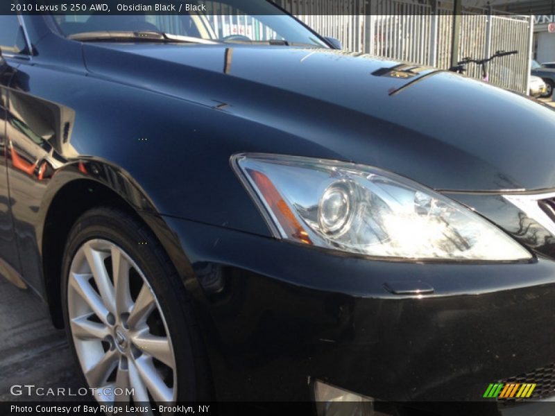 Obsidian Black / Black 2010 Lexus IS 250 AWD