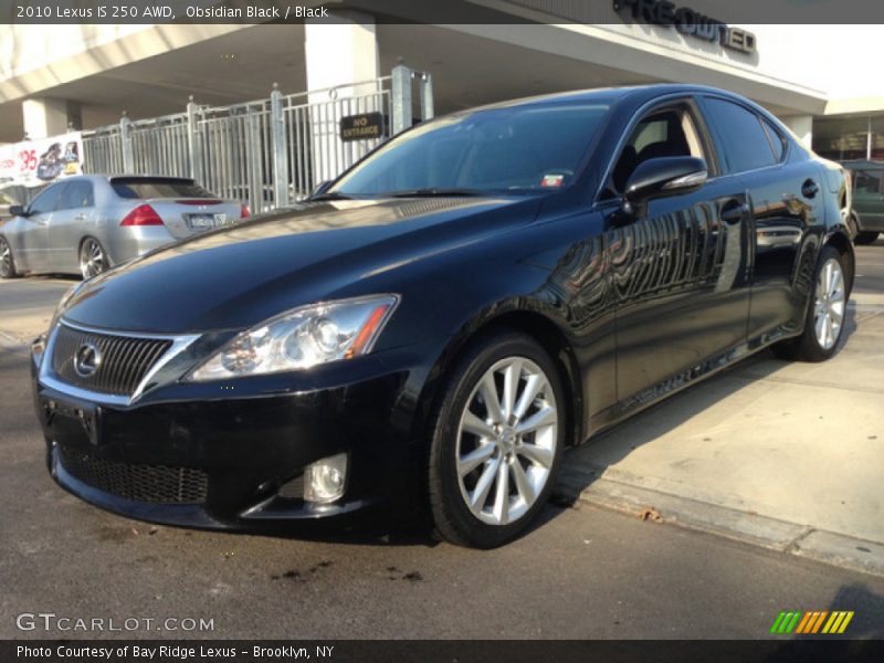 Obsidian Black / Black 2010 Lexus IS 250 AWD