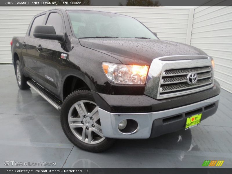 Black / Black 2009 Toyota Tundra CrewMax