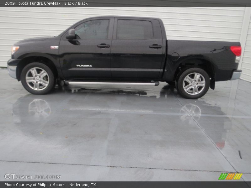 Black / Black 2009 Toyota Tundra CrewMax