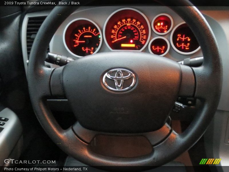 Black / Black 2009 Toyota Tundra CrewMax
