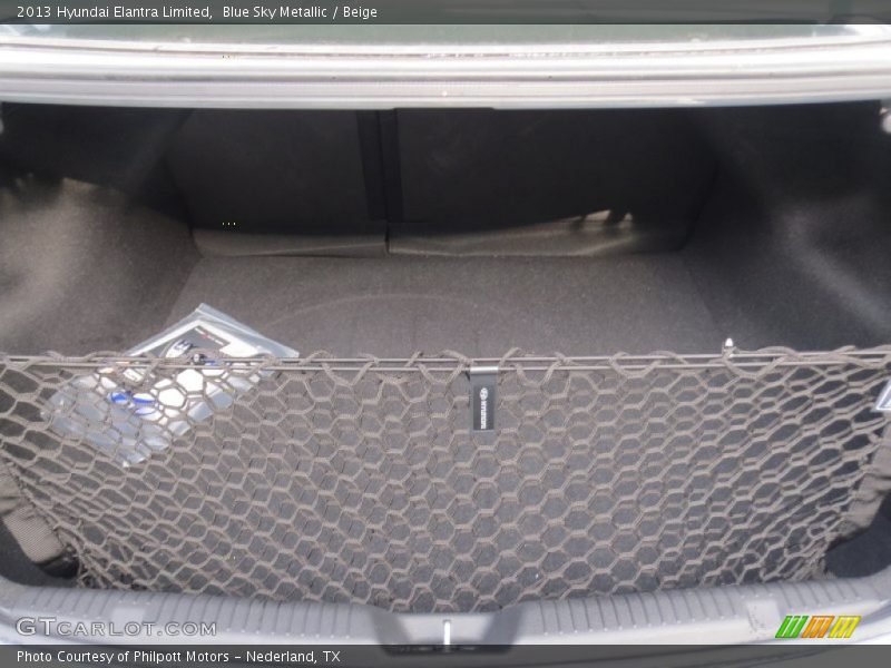 Blue Sky Metallic / Beige 2013 Hyundai Elantra Limited