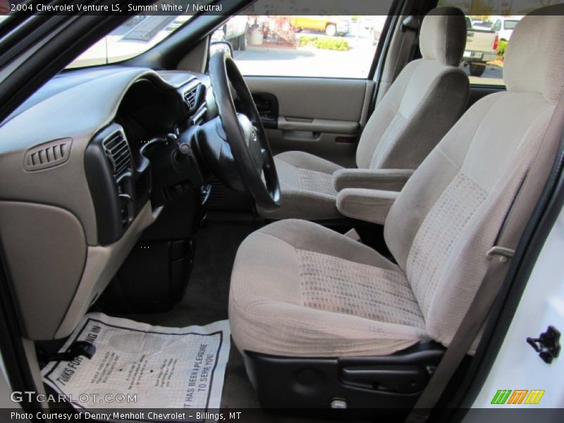 Front Seat of 2004 Venture LS