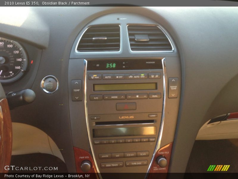 Obsidian Black / Parchment 2010 Lexus ES 350