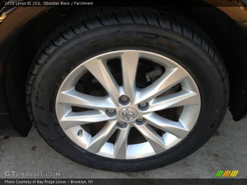 Obsidian Black / Parchment 2010 Lexus ES 350