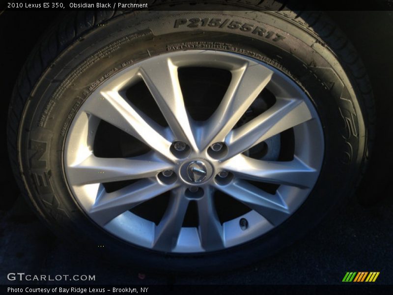 Obsidian Black / Parchment 2010 Lexus ES 350