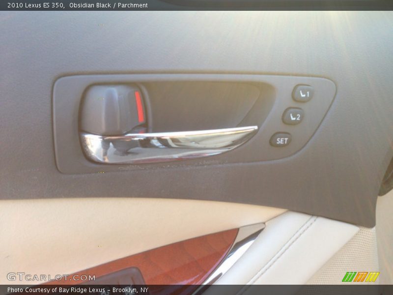 Obsidian Black / Parchment 2010 Lexus ES 350