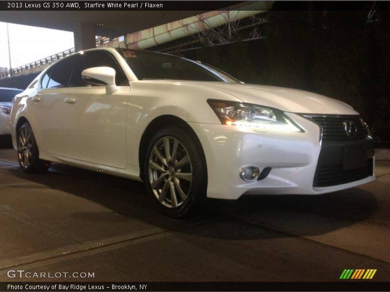 Starfire White Pearl / Flaxen 2013 Lexus GS 350 AWD