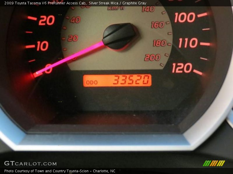 Silver Streak Mica / Graphite Gray 2009 Toyota Tacoma V6 PreRunner Access Cab