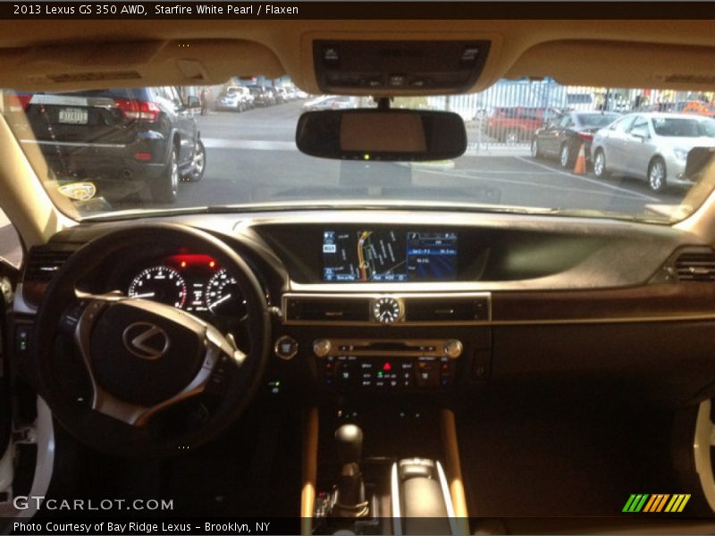 Starfire White Pearl / Flaxen 2013 Lexus GS 350 AWD