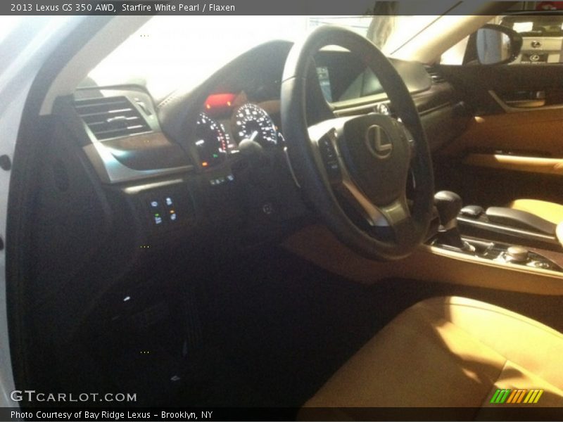 Starfire White Pearl / Flaxen 2013 Lexus GS 350 AWD