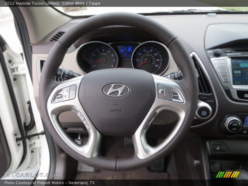 Cotton White / Taupe 2013 Hyundai Tucson Limited