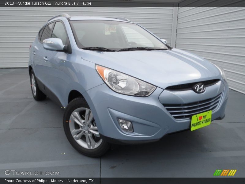 Aurora Blue / Taupe 2013 Hyundai Tucson GLS