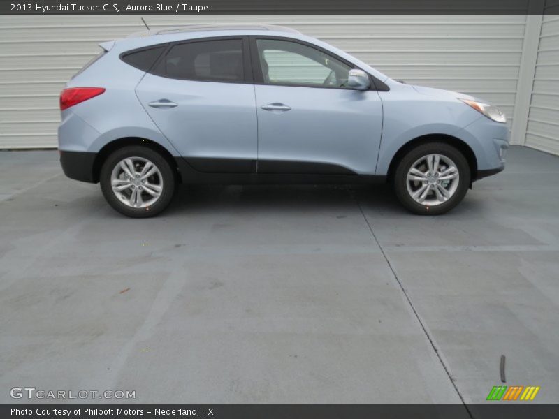 Aurora Blue / Taupe 2013 Hyundai Tucson GLS