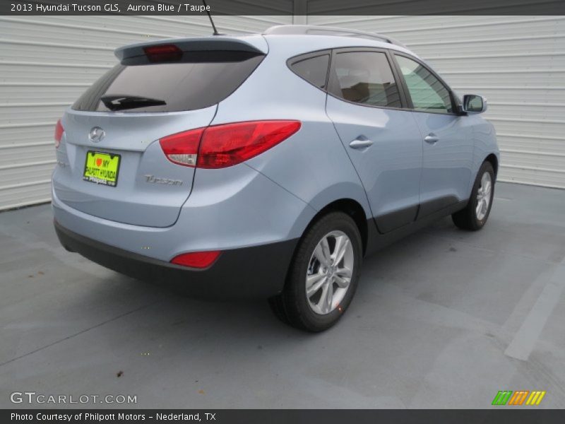 Aurora Blue / Taupe 2013 Hyundai Tucson GLS