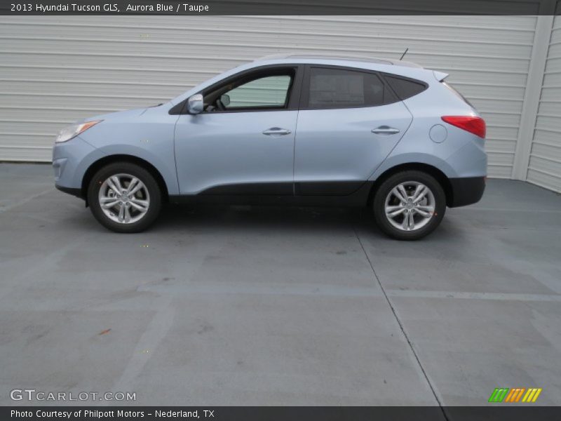 Aurora Blue / Taupe 2013 Hyundai Tucson GLS