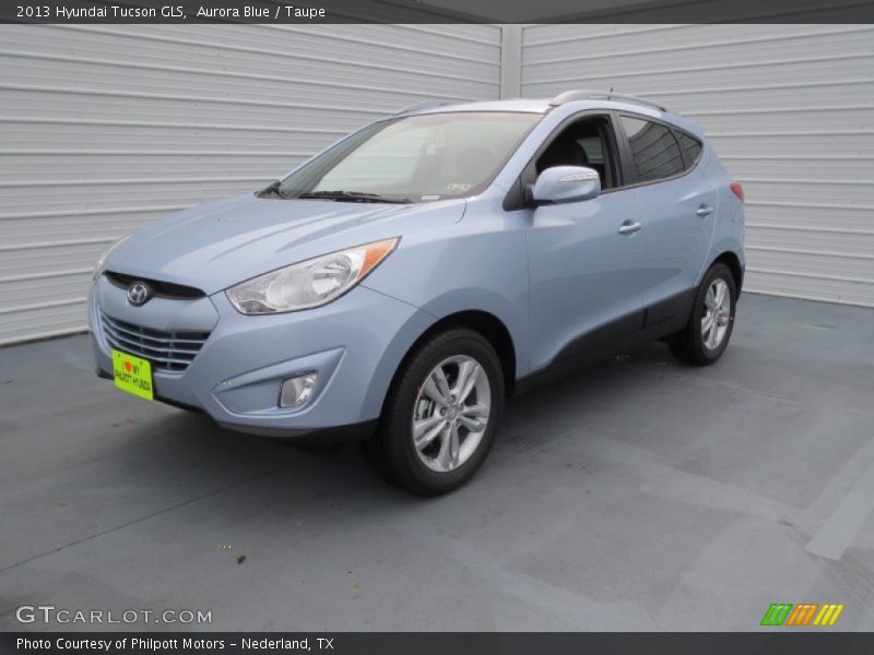 Aurora Blue / Taupe 2013 Hyundai Tucson GLS