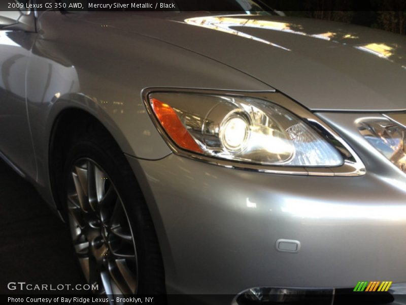 Mercury Silver Metallic / Black 2009 Lexus GS 350 AWD