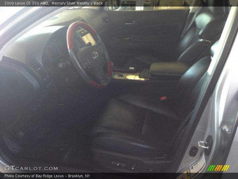 Mercury Silver Metallic / Black 2009 Lexus GS 350 AWD