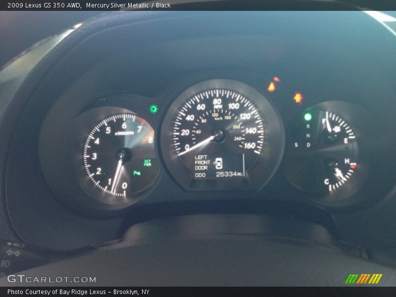 Mercury Silver Metallic / Black 2009 Lexus GS 350 AWD