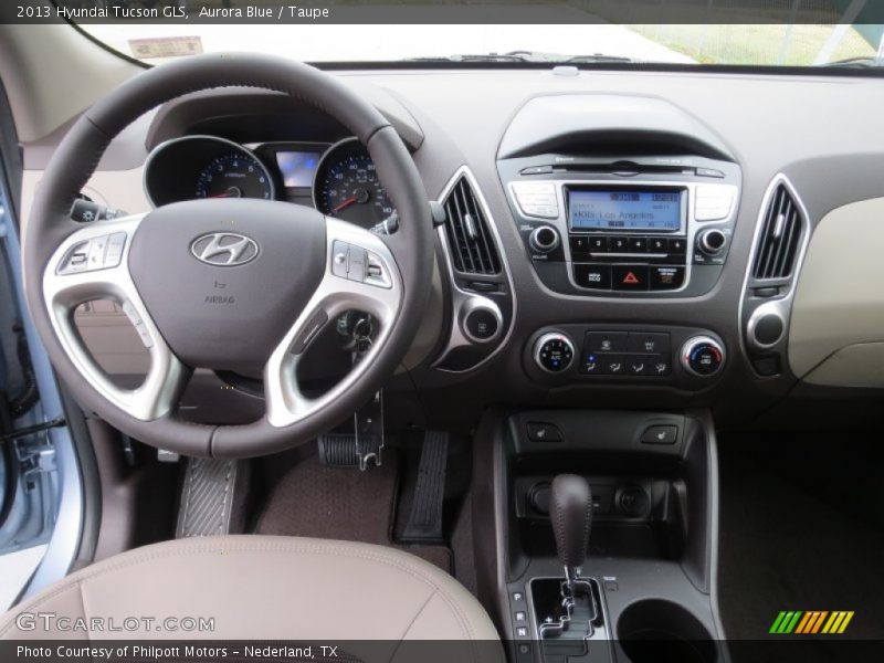 Aurora Blue / Taupe 2013 Hyundai Tucson GLS