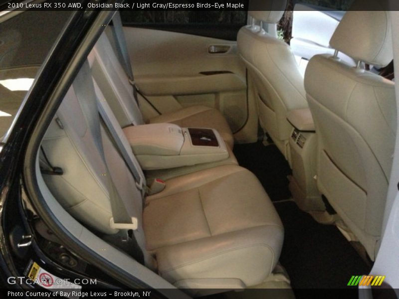 Obsidian Black / Light Gray/Espresso Birds-Eye Maple 2010 Lexus RX 350 AWD