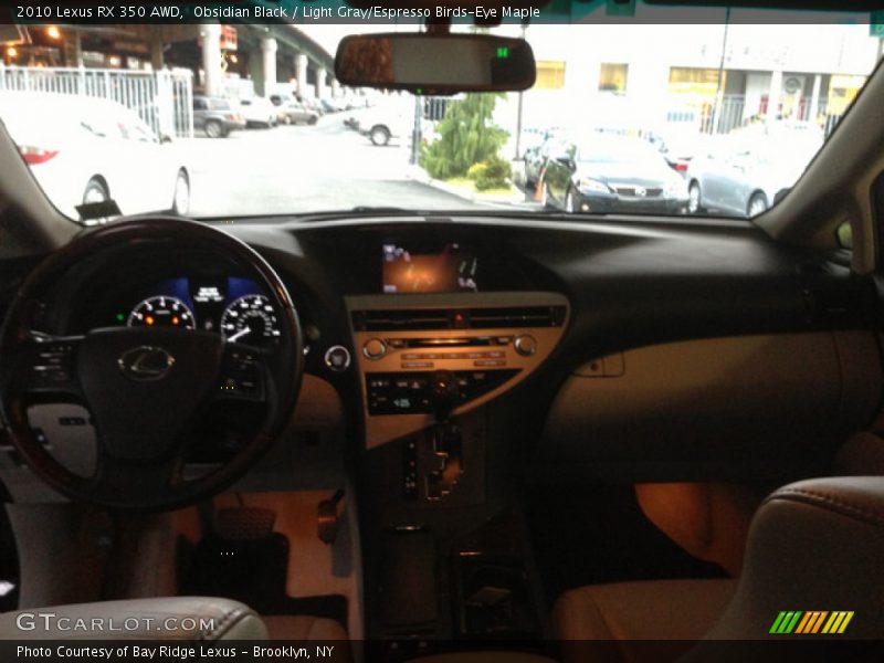 Obsidian Black / Light Gray/Espresso Birds-Eye Maple 2010 Lexus RX 350 AWD