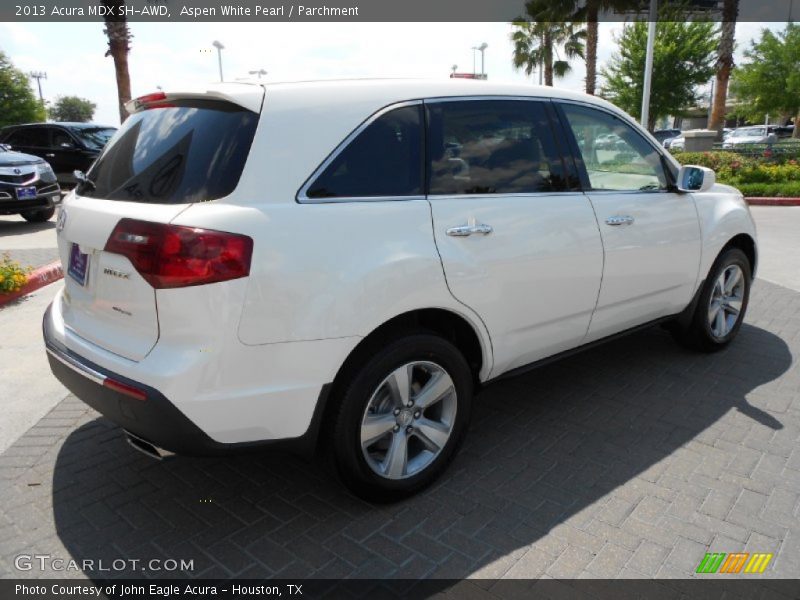 Aspen White Pearl / Parchment 2013 Acura MDX SH-AWD