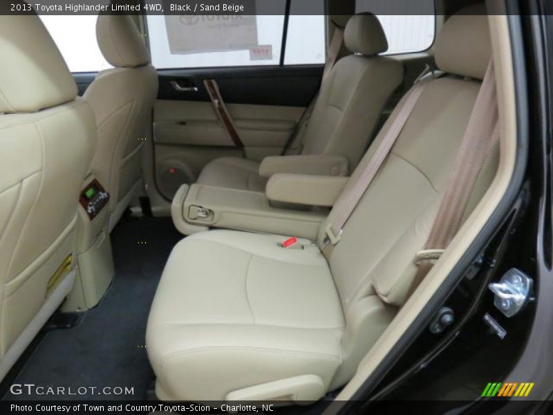 Rear Seat of 2013 Highlander Limited 4WD